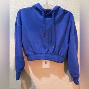 Forever 21 high waisted blue hoodie